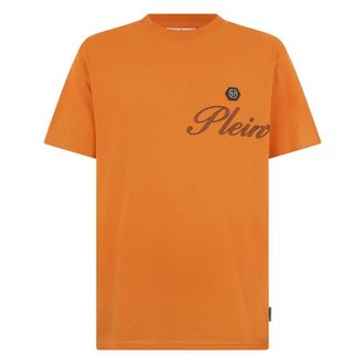 Philipp Plein Heren, Tops, Oranje, Maat: 3XL Katoen