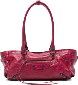 Balenciaga studded shoulder bag - Pink