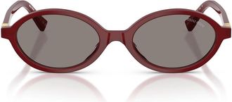 Miu Miu Sunglasses Mu04 Zs 21 I80 Q Burgundy Opalino/Dark Gray Women