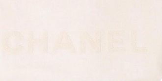 Chanel Beige Cotton Beach Towel
