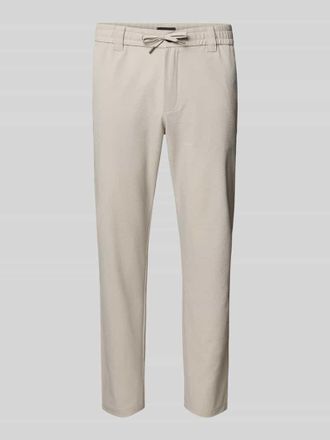 Boss Orange by Hugo Boss BOSS Orange Tapered Chino mit Tunnelzug in Sand, Gr&ouml;&szlig;e 30/32