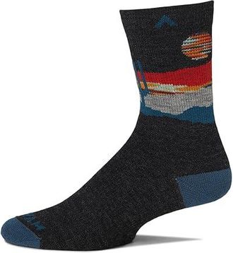 Wigwam Cacti Mid-Crew Crew Cut Socks Shoes Oxford : MD (US Mens Shoe 5-9.5 - Womens Shoe 6-10), Merino/Mesh/Nylon