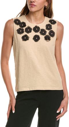 Nic+Zoe Nic & Zoe Organza Applique Tank