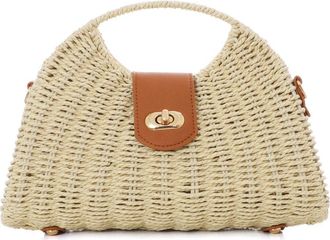 Adornia White Straw Picnic Basket Clutch at Nordstrom Rack
