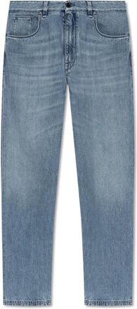 Fendi Lange Jeans - Heren - Loose Fit Jeans - Blauw - W30 - Katoen - Jeans