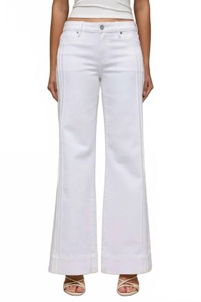Hidden Jeans Mid Rise Flare Pants In White