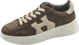 Hogan Rebel H562 - Dames - Sneakers - Bruin - 36 EU - Leer - Schoenen