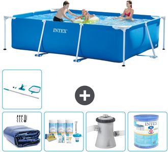 Intex Piscina Con Estructura Rectangular - 300x200x75 Cm - 7-piezas S30153