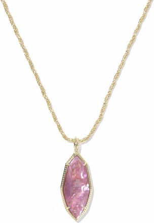 Kendra Scott Womens Ophelia Large Long Pendant Necklace In Gold
