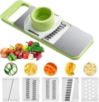OEM Affettatrice Multifunzione Per Verdure, Grattugia Da Cucina 5 In 1 Per Formaggio, Cipolla E Patate