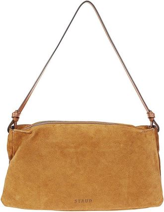 Staud Wally Logo Debossed Shoulder Bag