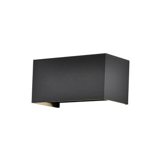 AkunaDecor Aplique De Exterior Color Negro De Aluminio Modelo Davos Mantra