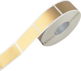 OEM Pegatinas Para Rascar Rectangulares 25x50mm Doradas X1000