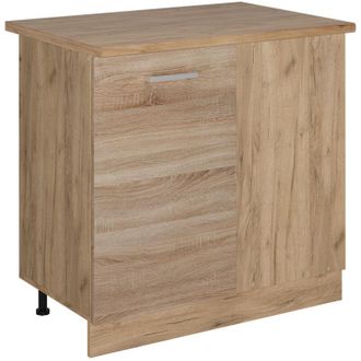 Vicco Armario De Esquina R-line, Sonoma, 86 Cm, Et Roble