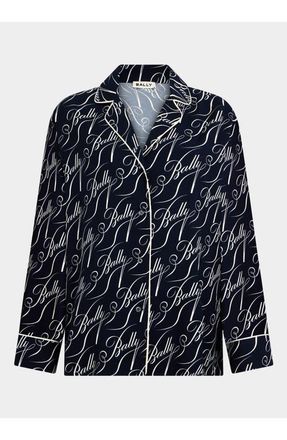 Bally Christmas Capsule Shirt in Blue at Nordstrom, Size Medium Eu