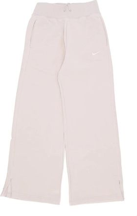 Nike Wijde fleece joggingbroek - Dames - Trainingsbroeken - Beige - M - Katoen - Fitness