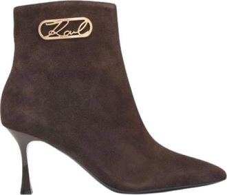 Karl Lagerfeld Stivaletti con tacco Sienna - - Shoes - Donna - Marrone - 38 EU