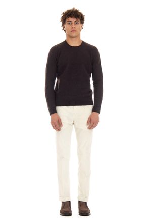 Drumohr Brushed Wool Garzata Crewneck Sweater