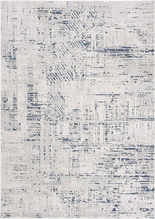 Tapiso Alfombra de salón azul crema moteado efecto 3d suave 160 x 220 cm