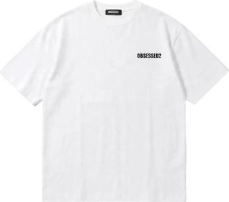 Dsquared2 Camiseta con logo estampado - Tops - Mujer - Blanco - 3XL