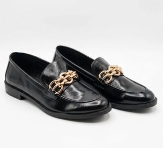 Billini Womens Wester Shiny Loafer In Black