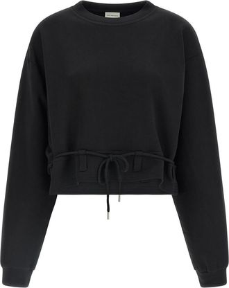Dries Van Noten Black Crew Neck Sweatshirt