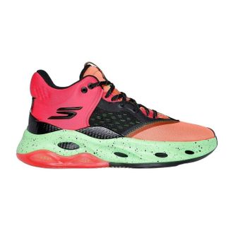 Skechers Skateschoenen van mesh voor heren (Oranje/Groen)