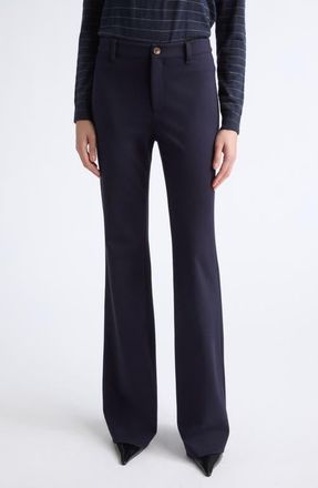 Lafayette 148 New York Spring Wide Leg Pants in Ink at Nordstrom, Size 10