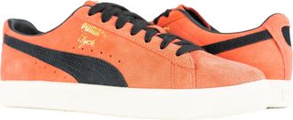 Puma Mens Puma Clyde OG Suede Sneakers 391962-12 Salmon Frosted Ivory Puma Black