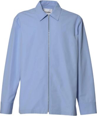 Jil Sander Camicia con zip - Blu