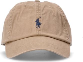 Ralph Lauren Beige Logo Baseball Hats