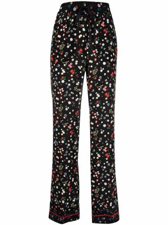 Red Valentino Broek met elastische taille - Zwart