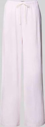 Only Loose Fit Weite Hose aus Viskose-Leinen-Mix Modell SIESTA in Rosa, Gr&ouml;&szlig;e XL