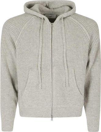 Dunst Ribbed-knit Zip-up Cardigan