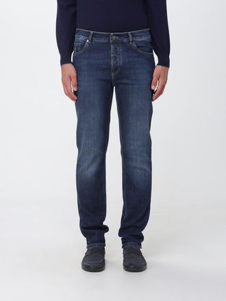 Brunello Cucinelli Jeans straight fit a vita media in denim di cotone
