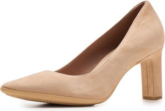 Cole Haan 75mm High Heel Grand Ambition Angelica High Womens Heels Tuscan Sand Suede : 10.5 B - Medium, Leather/Textile