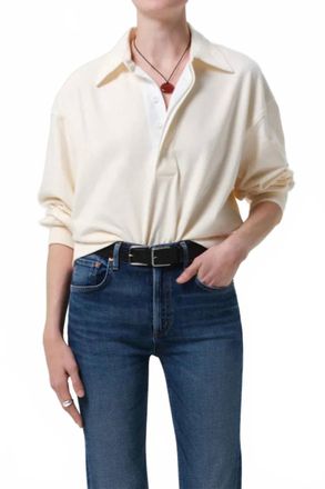 Citizens Of Humanity Aris Rugby Shirt In Pashmina
