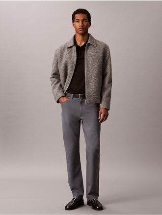 Calvin Klein Mens Standard Straight Stretch 5-Pocket Pants - Grey - 29W x 30L
