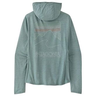 Patagonia Cap Cool Sun Hoody Peak Visions Funktionsshirt f&uuml;r Damen | t&uuml;rkis