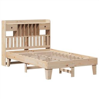 vidaXL Bed Frame without Mattress 135x190 cm Solid Wood Pine Vidaxl