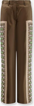 Tory Burch Pantaloni in seta stampata - TORY BURCH - gender_Woman