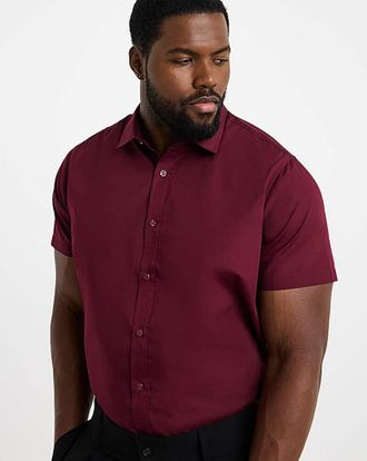 Jacamo Short Sleeve Formal Shirt Regular