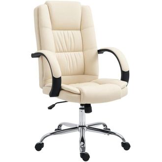 Vinsetto Vinsetto - pu Leather Executive Office Chair High Back Height Adjustable Desk Chair Beige