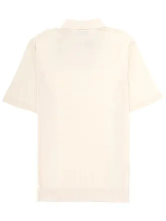 Lardini Cotton and Silk Polo Shirt - White