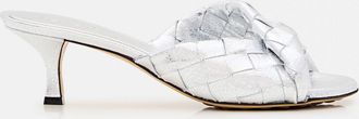 Bottega Veneta Mules Blink Bottega Veneta in pelle laminata intrecciata