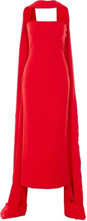 Solace London Red Martine Midaxi Dress