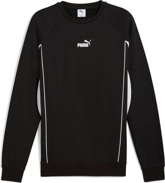 Puma Langarmshirt PUMA SPORT CREW FL, Herren, Gr. XXL, schwarz (puma schwarz), Fleece, Obermaterial: 66% Baumwolle, 34% Polyester, unifarben, regular fit n