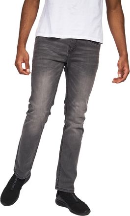 Crosshatch Heren Svelte Stretch Jeans (Grijs wasgoed)