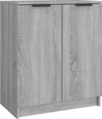 vidaXL Vidaxl - Mueble Zapatero De Madera Contrachapada Gris Sonoma 59x35x70 Cm