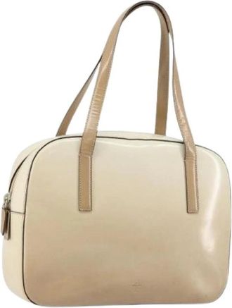 Prada Pre-owned Vintage Handtas - Dames - Vintage Handtas - Beige - ONE Size - Leer - Vintage